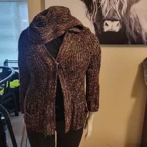 BCBG SNAP FRONT SWEATER